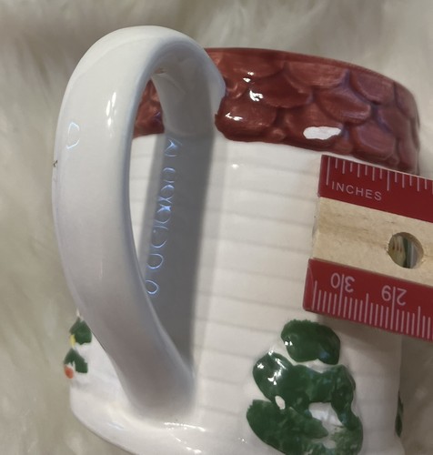 Otagiri Mary Ann Baker Christmas Cottage Holiday Mugs Cups Japan Set Of 3 - Picture 11 of 13