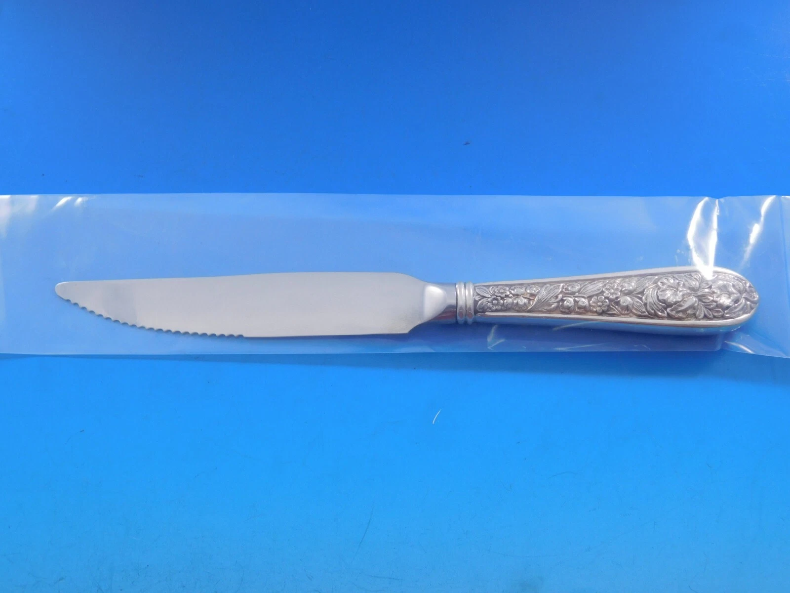 Corsage by Stieff Sterling Silver Steak Knife 8 1/2" HHWS Custom Made Serrated