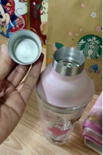 Starbucks Milky Island agitatore in vetro con fiori di ciliegio 12 oz. - Foto 6 di 6