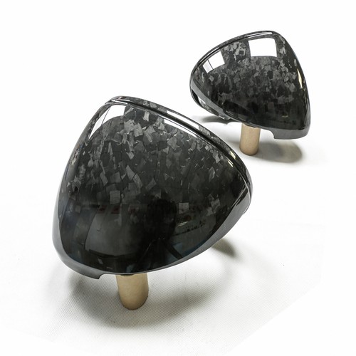 2x Carbon Fiber Side Mirror Cover Cap Replacement 2015-2026 For Porsche Macan - Picture 6 of 11