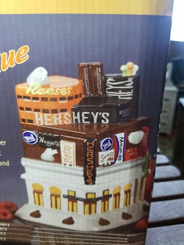 CHOCOLATE FONDUE SET HERSHEYS TIMES SQUARE NY STORE 8 PIECE DESSERT SET NOS - Picture 11 of 12