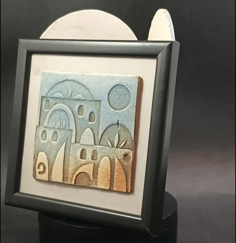 Lot Of 3 Tiles By Felix Pazel, Israel, Hand-Made Vintage, OBO - Video 1 of 1