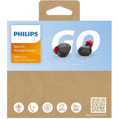 PHILIPS TAA5508BK/00-True Wireless Headphones, Bluetooth, Noise Cancelling Black - Picture 10 of 10