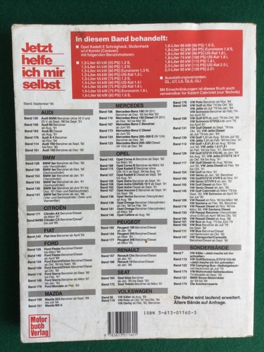 Opel Kadett E ab September 84 Benziner ohne GSI 16 V. Jetzt helfe ich mir selbst - Zdjęcie 2 z 2