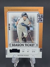 2021 Buster Posey Panini Contenders Season Ticket Blue Parallel #34