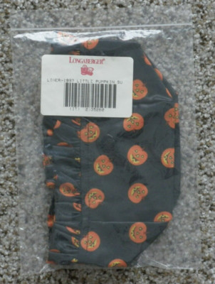 Longaberger 1997 Little Pumpkin Basket Pumpkin S/U Liner 2635260  NEW