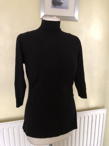 Karen Millen Jumper KM 4 UK 12/14 Zipped Neckline - Picture 3 of 5
