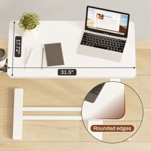 FunniHomi Adjustable Overbed Bedside Table Movable Laptop Table for Sofa and Bed - Picture 34 of 55
