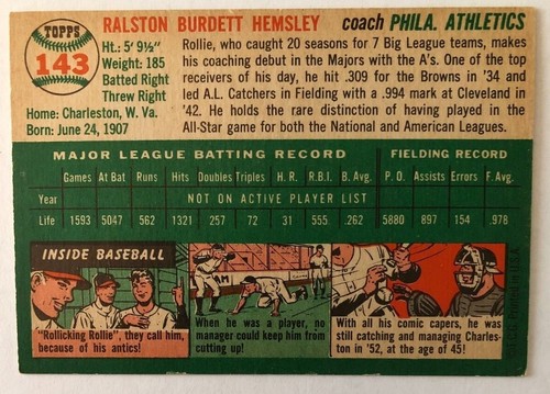 1954 TOPPS BASEBALL HI-GRADE SINGLES - CHOOSE YOURS - Picture 5 of 29