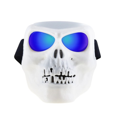 Motorcycle Goggles Skull Face Mask Shield ATV UTV XC Dirt Bike Motocross Eyewear - Picture 14 of 18