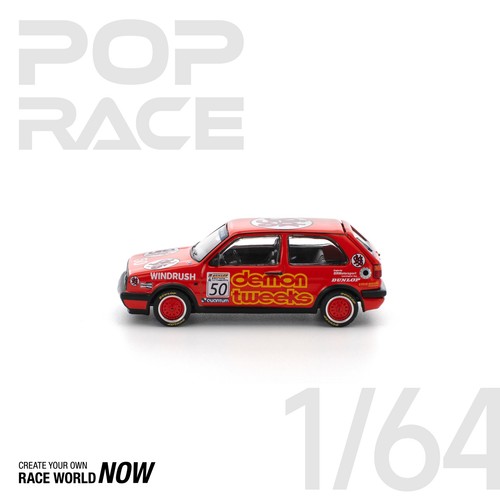 (Pre-order) POPRACE 1/64 GOLF GTI MkII - TEAM DEMON TWEEKS BTCC 1988 Model Car - Bild 4 von 10