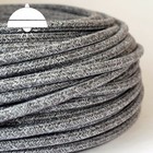 Retro KNITTED JUMPER LIGHT GREY (Cotton) Woven 3-Core cable