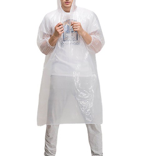 1PC Disposable Ponchos Emergency Rain Coats Adult Raincoat Poncho Camping Hiking - Picture 6 of 8