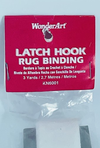 1 Wonderart Latch Hook Rug Binding 1" X 3 Yards Each Natural KN6001 NEW - Picture 2 of 6