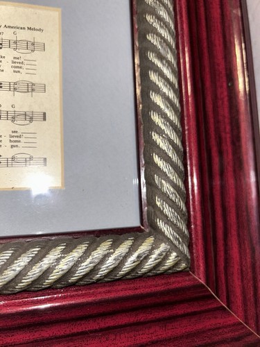 Vtg Amazing Grace Hymn Picture W/ Lighthouse Floral & Ocean Scene For The Wall - Picture 7 of 14