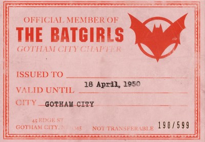 DC Comics Bombshells 2, Membership Card V2 #190/599