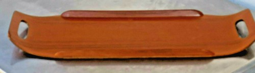 Geschwungenes Teakholz Tablett Vintage Danish Design 70-er Jahre, Serviertablett - Bild 3 von 6