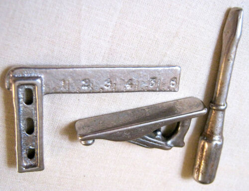 5-Old Marx Arcade Kilgore CAST IRON TOOLS Wood Plane Square Shave Brace - Picture 4 of 10