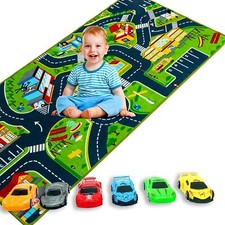 Kids Play Mat carpet Playmat Rugs Traffic Large Rug with car Toys City Road Cars