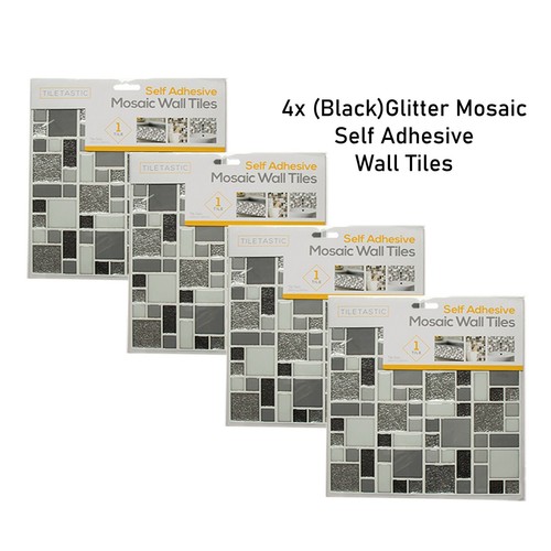 4Pk Self Adhesive Pattern Wall Tiles Sheet Hexagon Diamond Brick PVC Backsplash - Picture 45 of 46