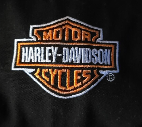 Harley Davidson Motorcycle Biker Black Nylon Roll Out Bag Storage Pouch Buckles - Picture 7 of 10