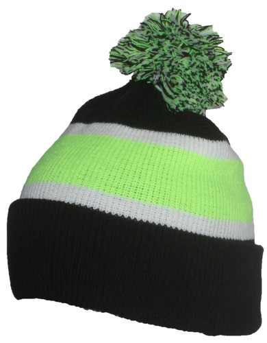 Best Winter Hats Quality Cuffed Hat with Large Pom Pom (One Size) - Picture 24 of 58