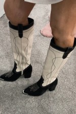 Brand New- River Island Cowboy Boots-size 6