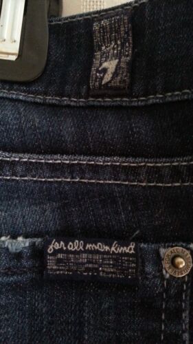 7 FOR ALL MANKIND Women's BOOT CUT size 29 FABULOUS Cotton Blend Dark Wash - Picture 5 of 11