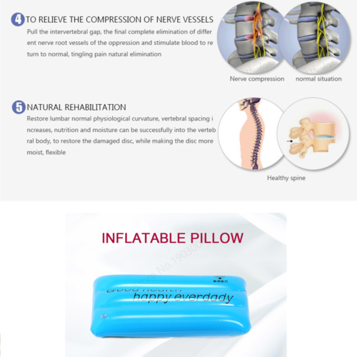 Body Stretching Device Therapy Tool Lumbar Spine Lumbar Traction For Bed - Picture 4 of 10