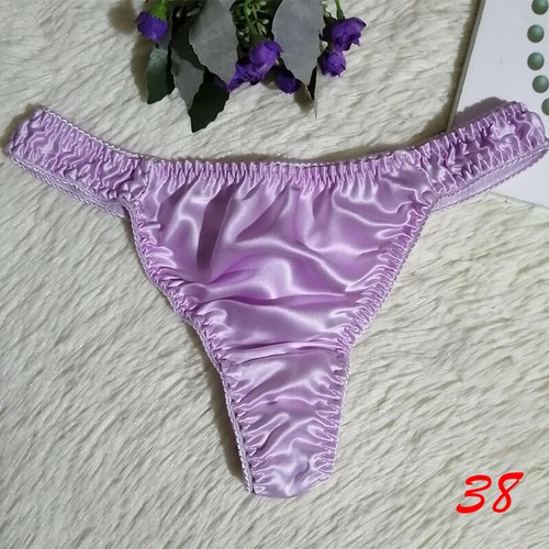 Sexy Silk Satin Thongs Briefs Women G-String Panties Bikinis Underwear Knickers - Picture 10 of 30