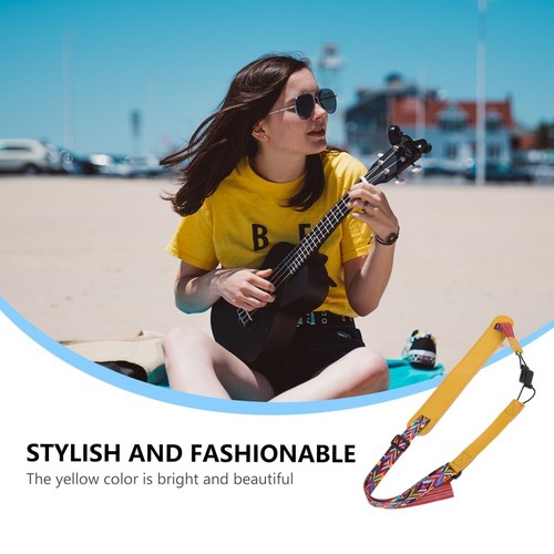 Acoustic Guitar Strap Woven Ukulele Strap Double Hook Ukulele Strap - Picture 9 of 12