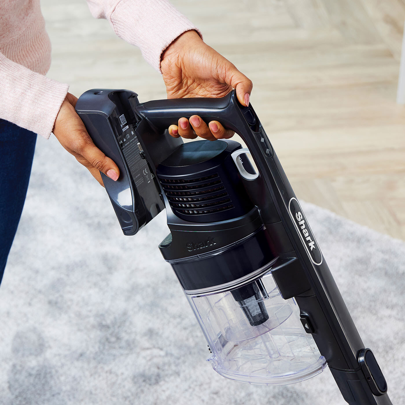 Shark Cordless Stick Pet Vacuum [IZ202UKTDB] 1 Battery, Car Detail Kit