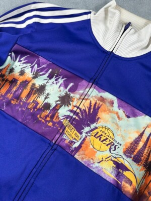 Adidas Los Angeles Lakers Jacket Purple LA Firebird Track