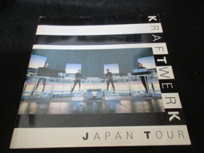 Kraftwerk 1981 Japan Tour Book Program Stickered Ticket Synth Ralf