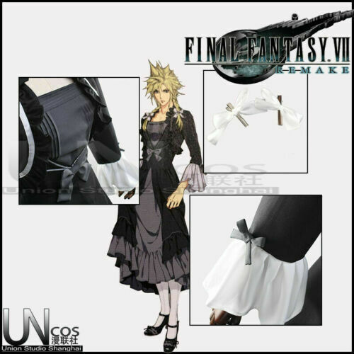 NEU! Final Fantasy VII Remake Cloud Strife Kleid FF7 Remake Cosplay Kostüm - Bild 6 von 6