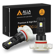 Alla Lighting Heavy Duty LED 5202 9009 Fog Light Bulb Replacement,Xenon White