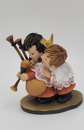 Anri Toriart Bagpipe Duo Figurine Juan Ferrandiz #624454 Hand Carved Painted - Picture 2 of 12