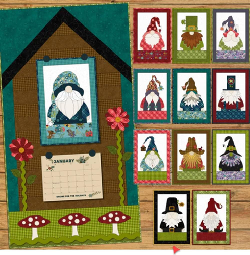 Gnome for the Holidays Calendar Quilt Pattern - Picture 4 of 12