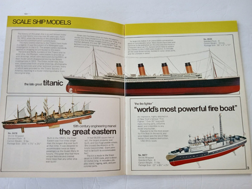 1974 ENTEX KATALOG SPIELZEUGMODELLE LOKOMOTIVEN, TITANIC, ANTIKE AUTOS, MOTORRÄDER - Bild 2 von 22