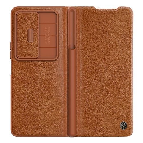 Nillkin Slide Kamera Linse Flip Wallet Cover Etui für Samsung Galaxy Z Fold 4 5G - Bild 15 von 20