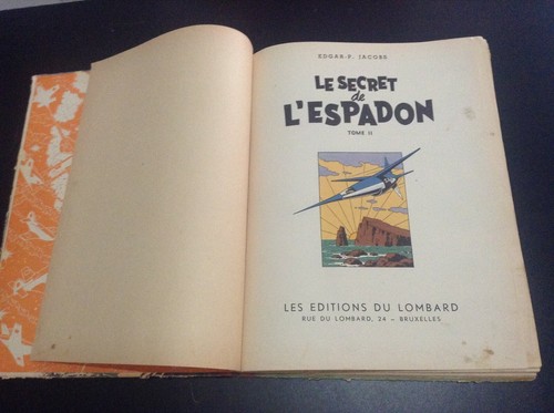 Le Secret de l'espadon Tome 2 EO 1950 BON ETAT MOINS Blake et Mortimer - Picture 9 of 12