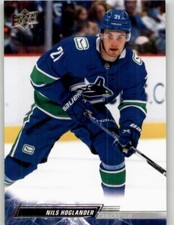 2022-23 Upper Deck Nils Hoglander #175 Vancouver Canucks