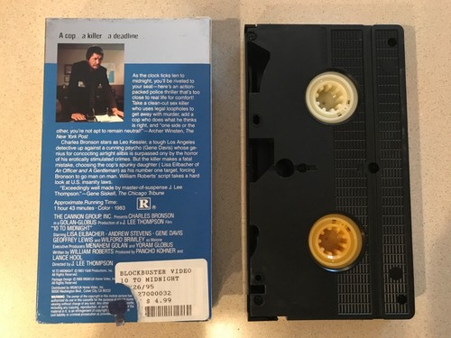10 to Midnight (VHS, 1988) Charles Bronson, Lisa Eilbacher, Andrew Stevens - Picture 2 of 3