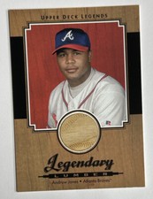2001 Upper Deck Legends Legendary Lumber Andruw Jones Relic