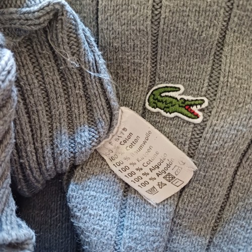 Lacoste Classic Full Zip Jumper Size 3/Small/Medium/40" 100%Genuine - Picture 8 of 9