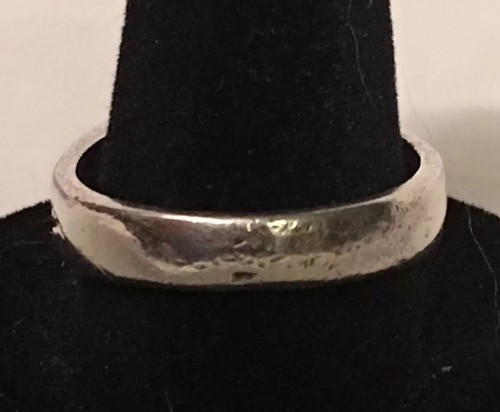 Southwestern Style Ring Unmarked Silver Turquoise Shell & Feather Pattern Sz 10 - Bild 12 von 12