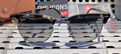 Ray-Ban RB 3016 CLUBMASTER サングラス　グレー レイバン公式ストア】 Ray-Ban® CLUBMASTER CLASSIC サングラス