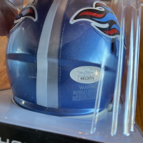 nfl autographed mini helmets Flash Titans Chris Johnson jsa certified - Picture 3 of 7