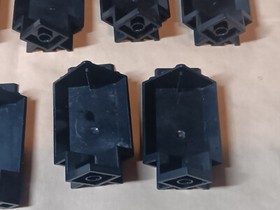 G Lego Lot 7 Black Panel Corner Wall 2345 6086 6075 6054 6077 6085 3 x 3 x 6