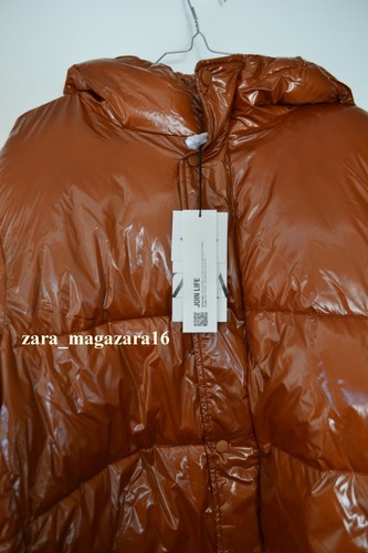 ZARA MAN NEW DARK ORANGE WATER REPELLENT PUFFER JACKET SIZE XL REF. 0155/800 - Picture 5 of 7